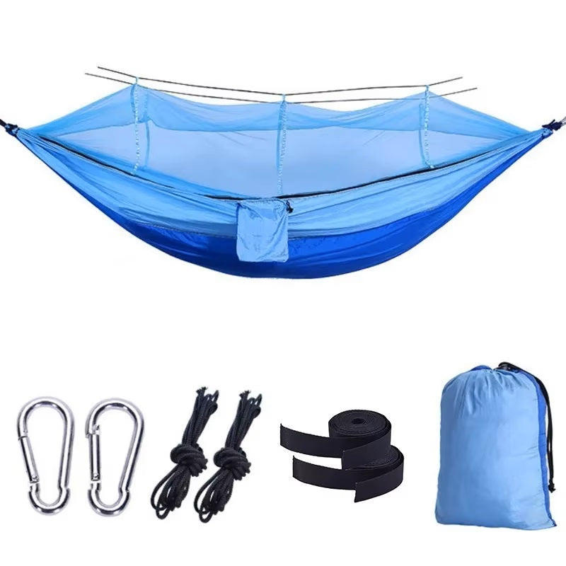 Hengekøye blå med myggnett