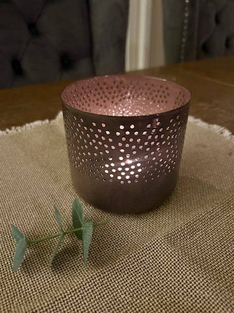 Lysholder metall 8 cm